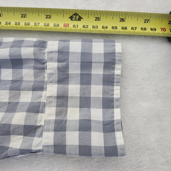 J. CREW Men's Classic Fit Gingham Long Sleeve Button Down Shirt Grey White Large - Picture 11 of 11